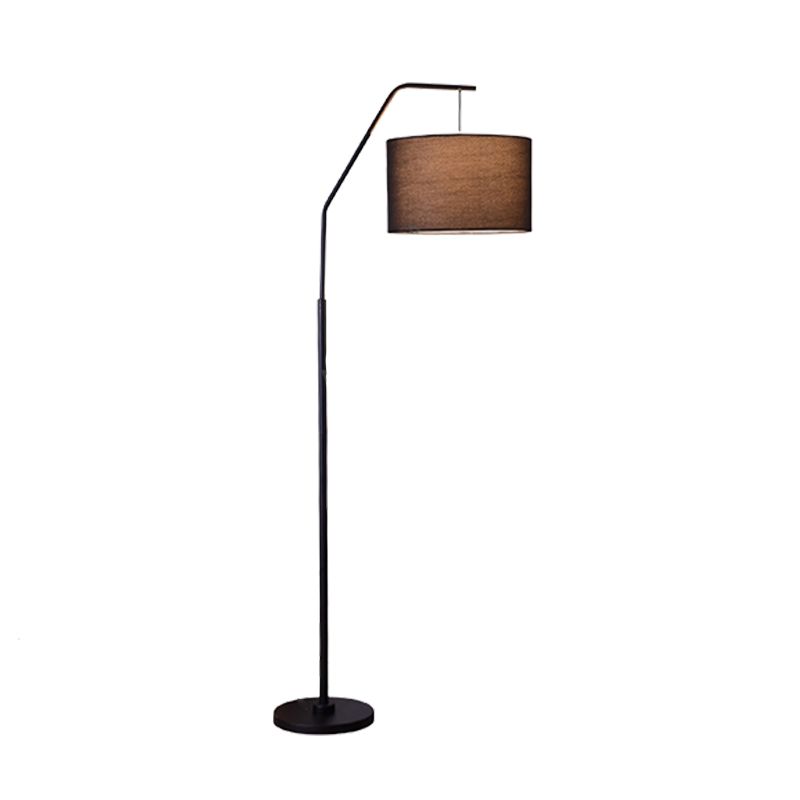 Eryn Cylinder Shape Floor Lamp, Over Arching Floor Lamp, Unique - Neutralighting
