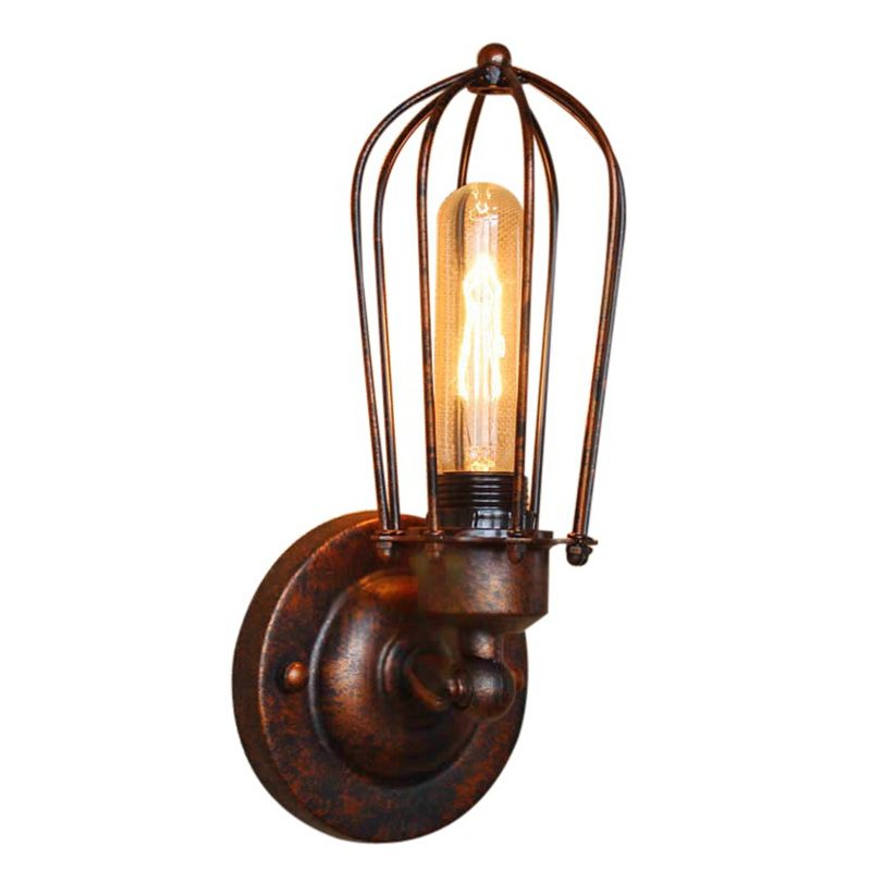 Silva Vintage Iron Wall Lamp, Black/Rust/Bronze/Gold/Silver - Neutralighting