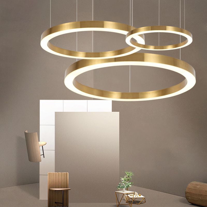 Arisha Modern Ring Metal Pendant Light, Gold - Neutralighting