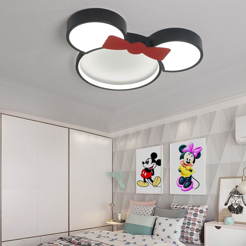 Aria Cartoon Mouse Flush Mount Ceiling Light, 2 Style - Neutralighting