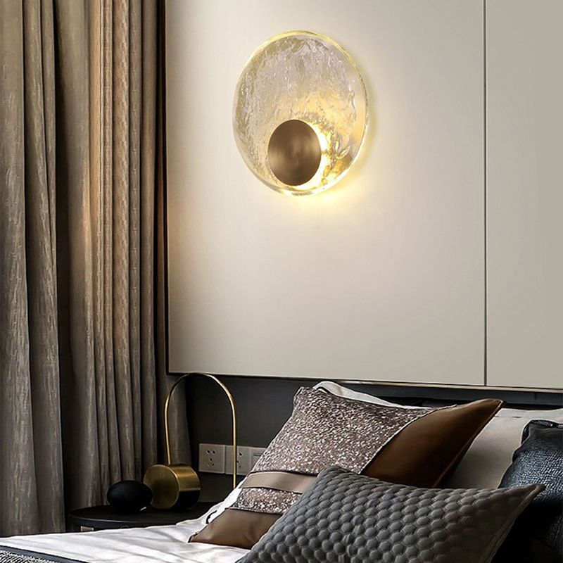 Kristy Art Deco Globe Crystal&Metal Bedroom Wall Lamp, Gold - Neutralighting