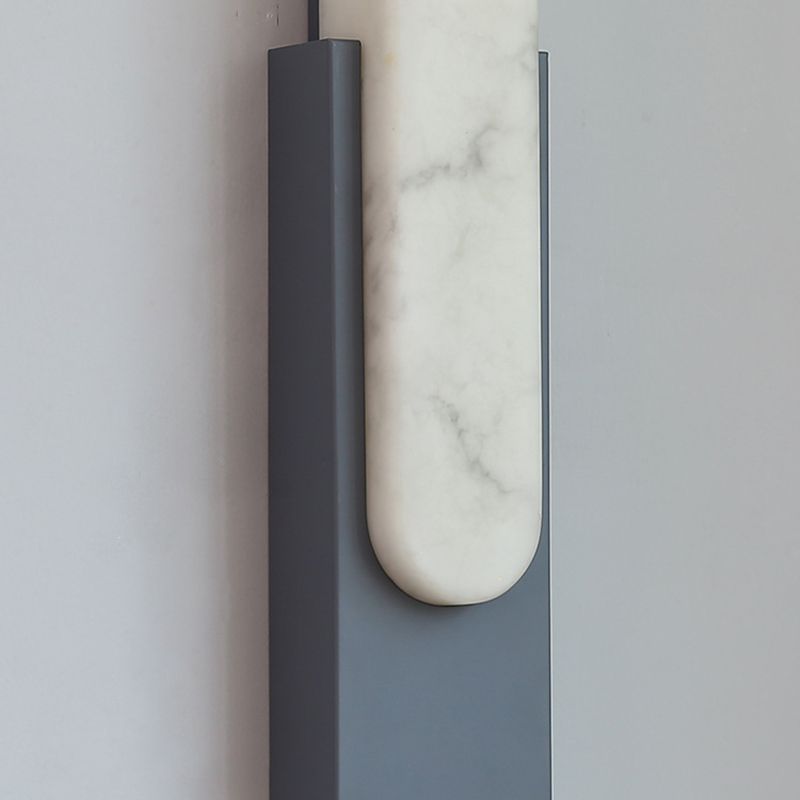 Arisha Modern Rectangular Stone Metal Wall Lamp - Neutralighting