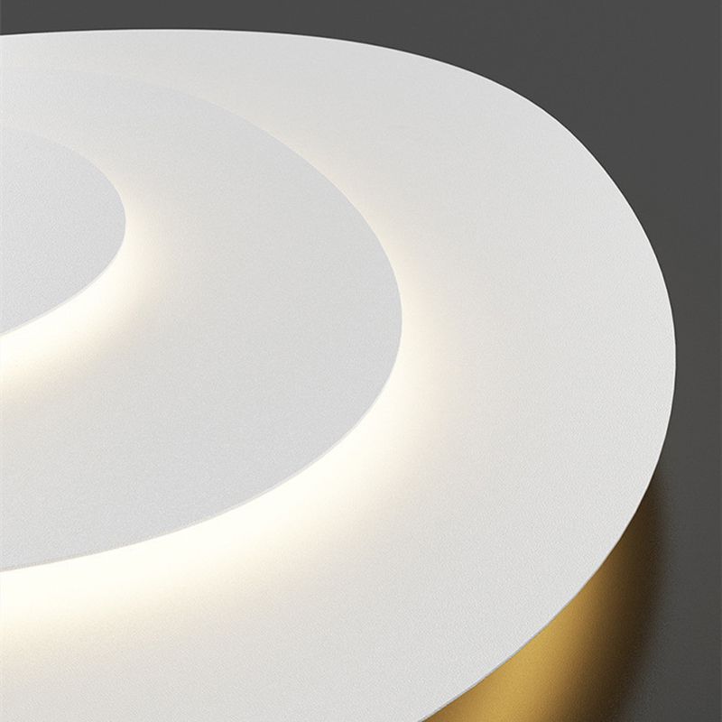 Arisha Modern Unique Shape LED White Flush Mount Ceiling Light Bedroom - Neutralighting