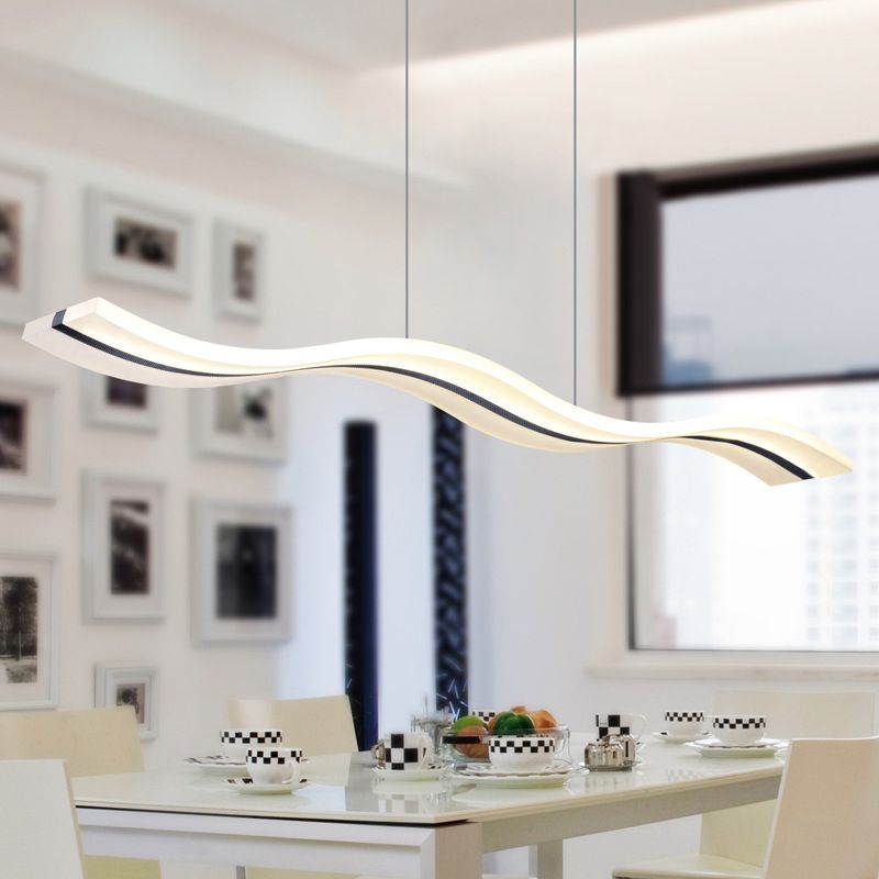 Arisha Minimalist Wave Wavy Pendant Light - Neutralighting