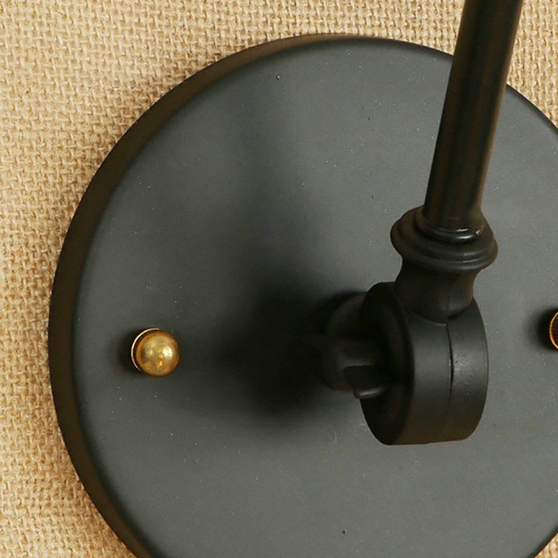 Silva Wall Lamp Retro Saucer Lampshade Metal Adjustable 2 Color, Bedroom - Neutralighting