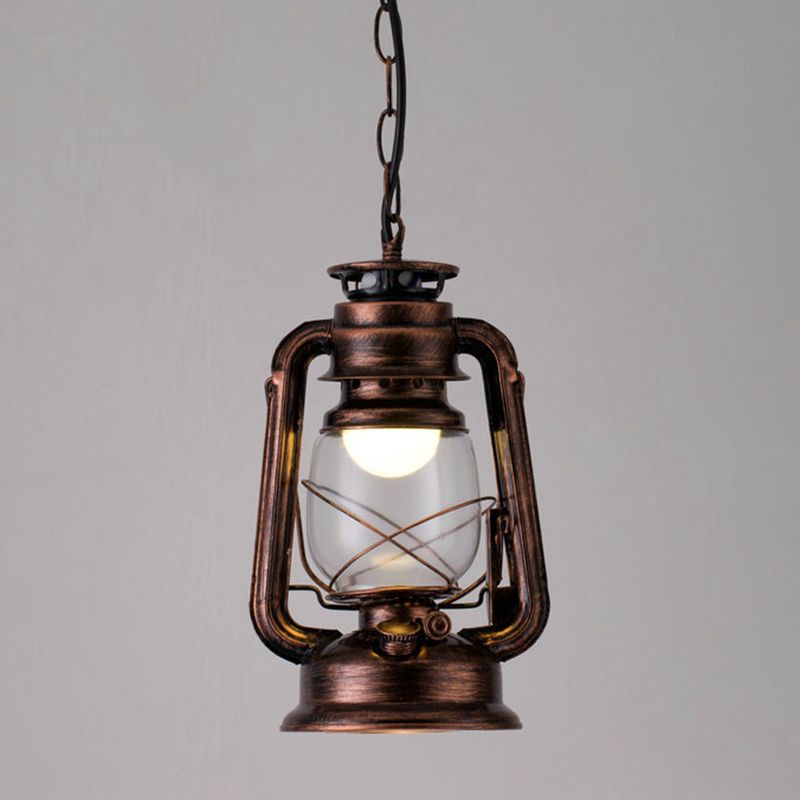 Silva Vintage Rustic Kerosene Pendant Light, 3 Color, 4 Style - Neutralighting