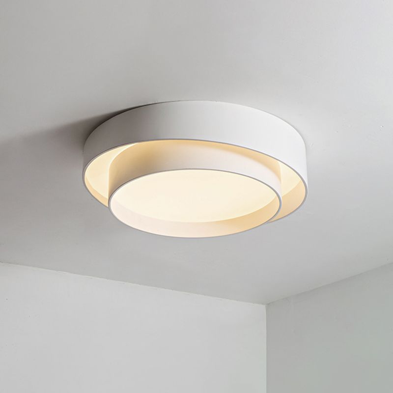 Arux Nordic Art Deco Circular Flush Mount Ceiling Light - Neutralighting