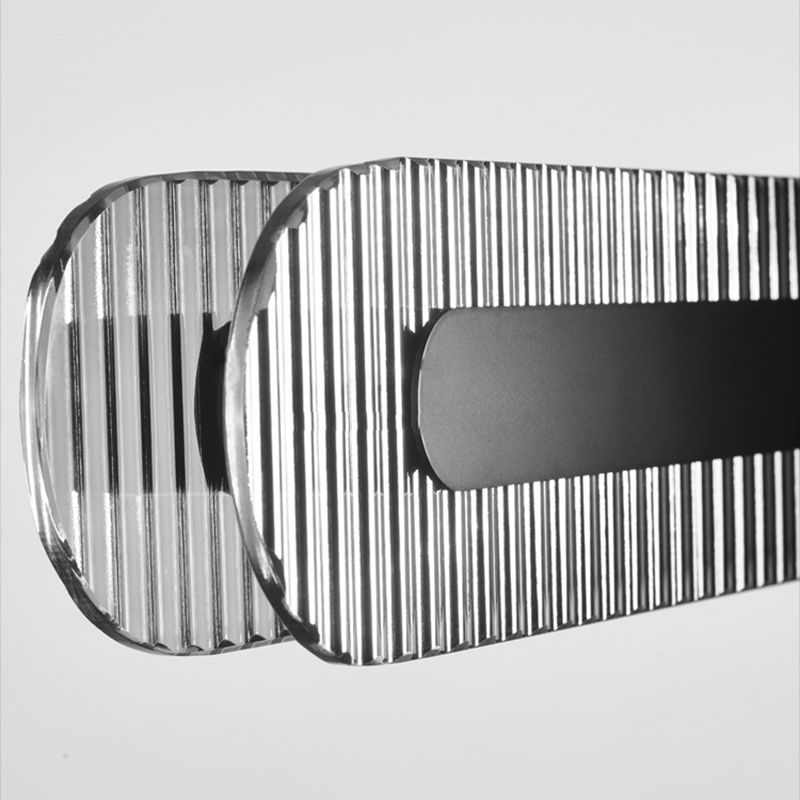 Arisha Minimalist Linear Metal/Acrylic Pendant Light, Black - Neutralighting