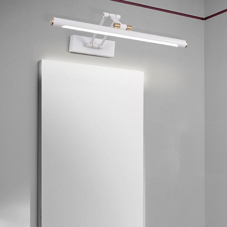 Arisha Modern Adjustable Mirror Front Vanity Metal LED Wall Lamp, Black/White - Neutralighting