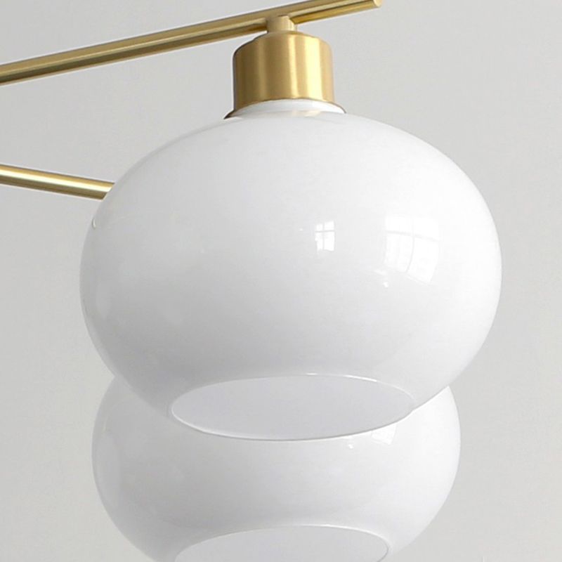 Valentina Pendant Light Semi-Circular Modern, Metal/Glass, Gold/Nickel, Dining Room - Neutralighting