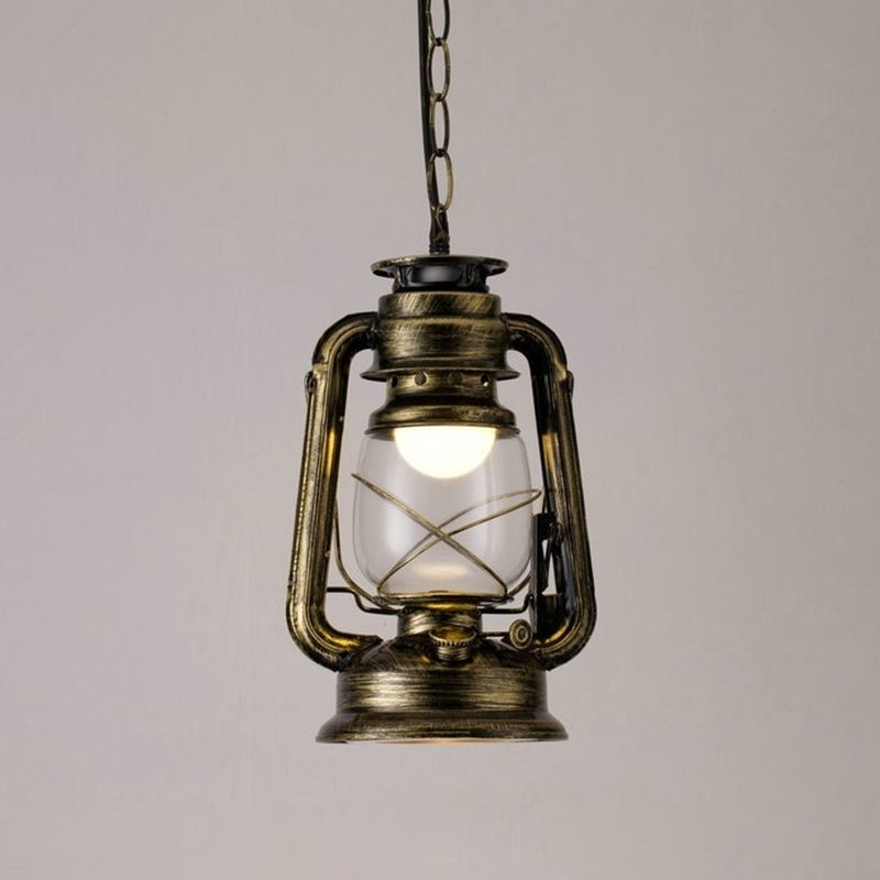 Silva Vintage Rustic Kerosene Pendant Light, 3 Color, 4 Style - Neutralighting
