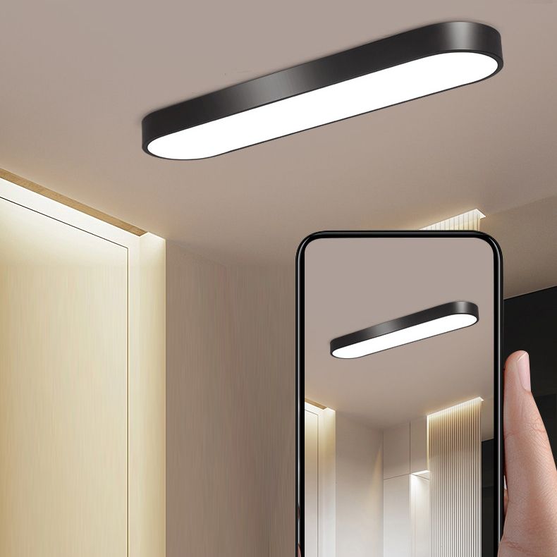 Arisha Oval Flush Mount LED Ceiling Light, Black/White/Grey/Gold - Neutralighting