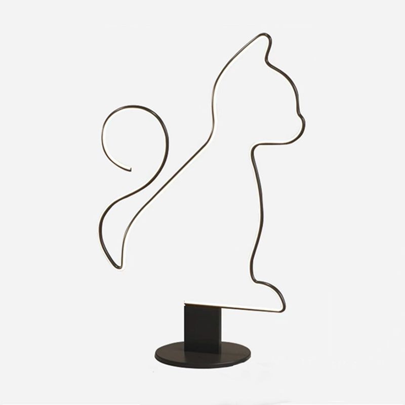 Edge Modern Cat/Dog Linear Metal Acrylic Floor Lamp - Neutralighting