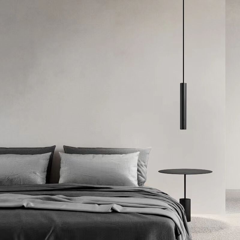 Arisha Minimalist Cylinder Black Pendant Light - Neutralighting