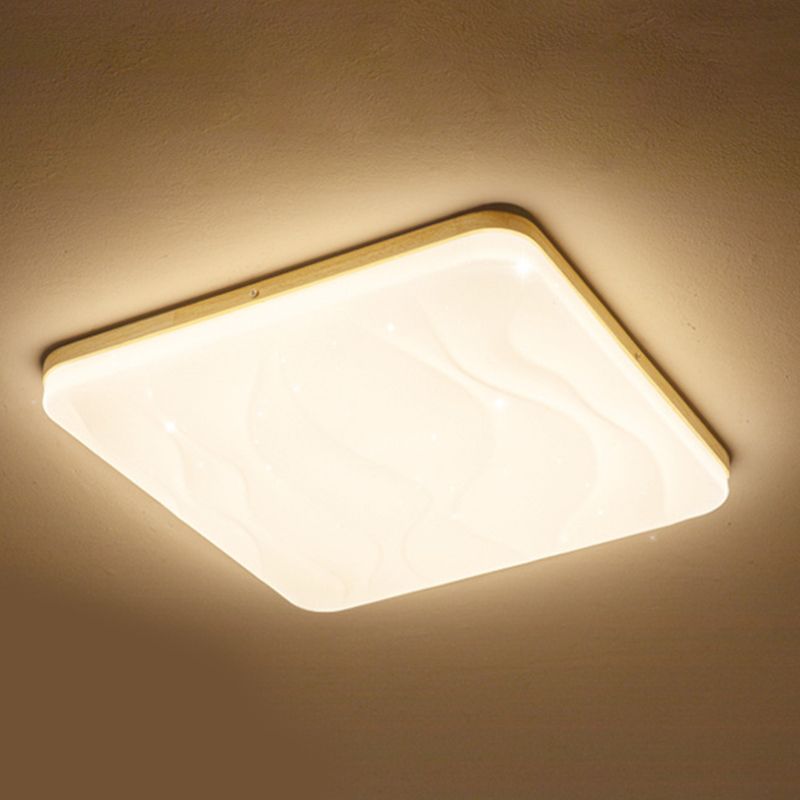 Muto LED Geometric Flush Mount Ceiling Light, White - Neutralighting