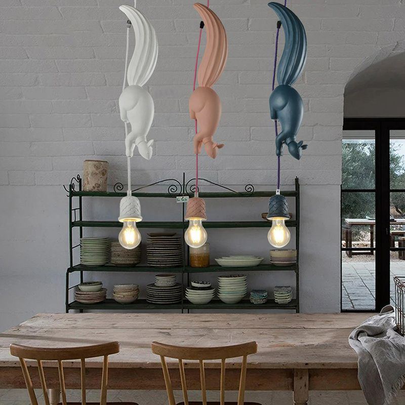Aria Pendant Light Squirrel/Pinecone Modern, Resin, Restaurant - Neutralighting