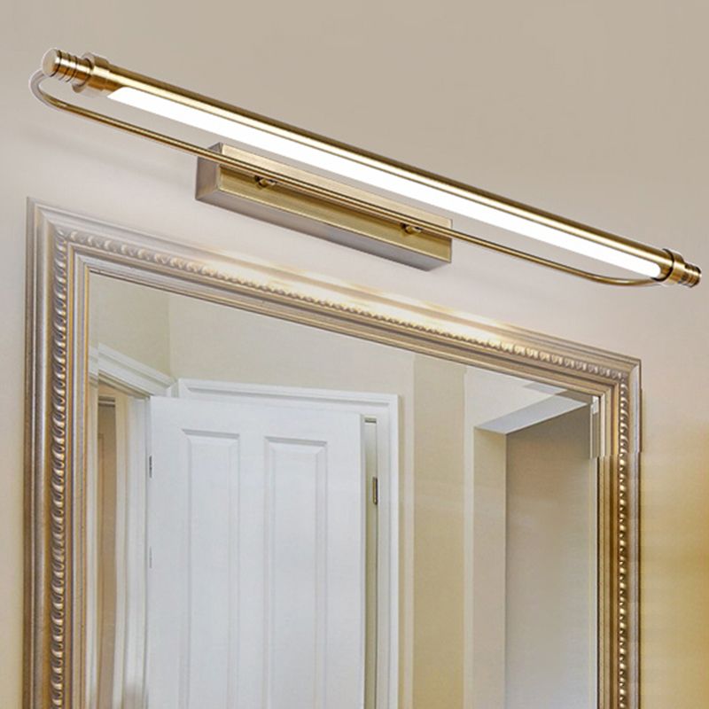Arisha Modern Linear Metal Vanity Wall Lamp, Gold - Neutralighting