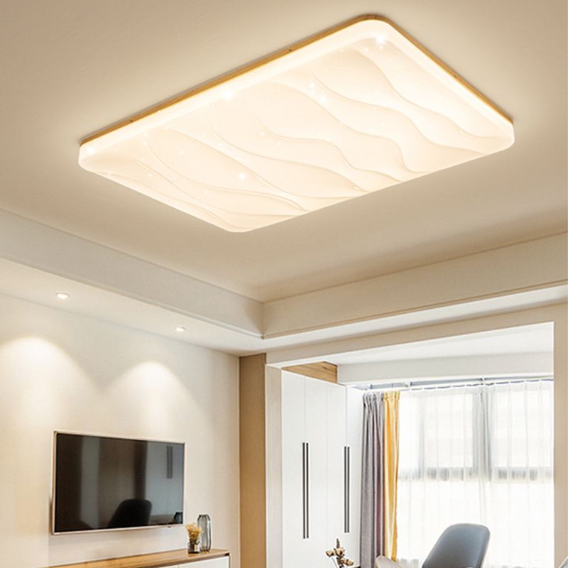 Muto LED Geometric Flush Mount Ceiling Light, White - Neutralighting