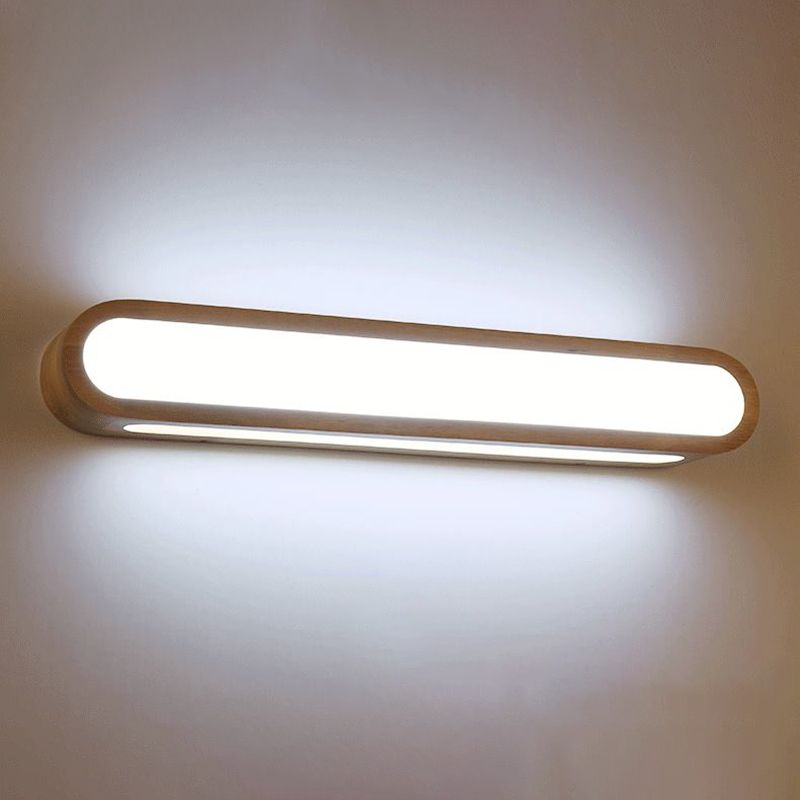 Muto Rectangular Wooden Energy Saving Oblong Wall Lamp - Neutralighting