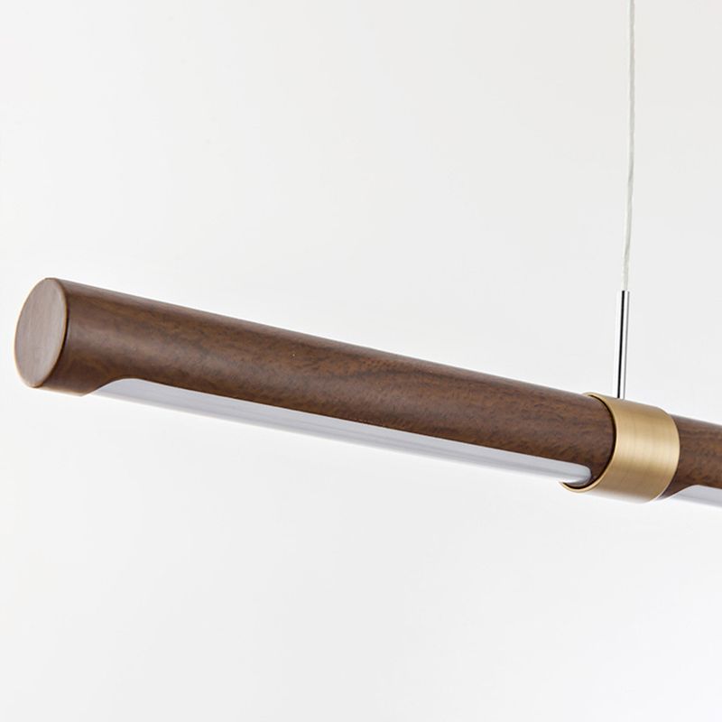 Muto Modern Minimalist Pendant Light, Metal Water Transfer Wood - Neutralighting