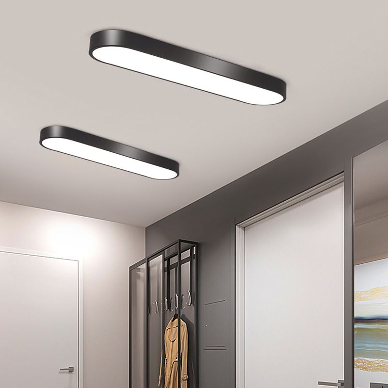 Arisha Oval Flush Mount LED Ceiling Light, Black/White/Grey/Gold - Neutralighting