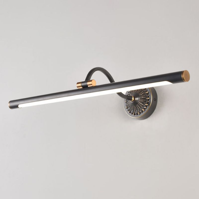 Tiffany Black Adjustable Reading Spotlight Wall Lamp, Metal/Wood - Neutralighting