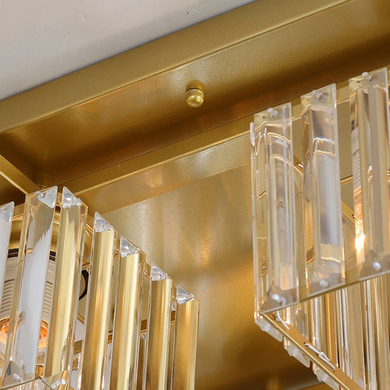 Kristy Modern Flush Mount Ceiling Light, Black/Gold - Neutralighting