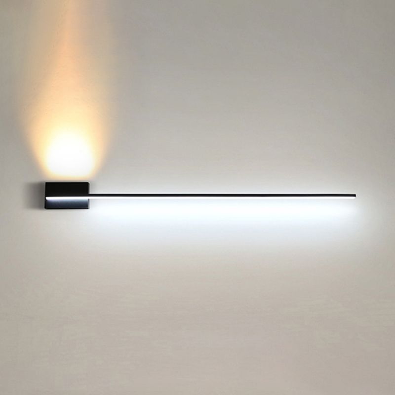 Arisha Minimalist Linear Metal Vanity Wall Light, Black, Bathroom - Neutralighting