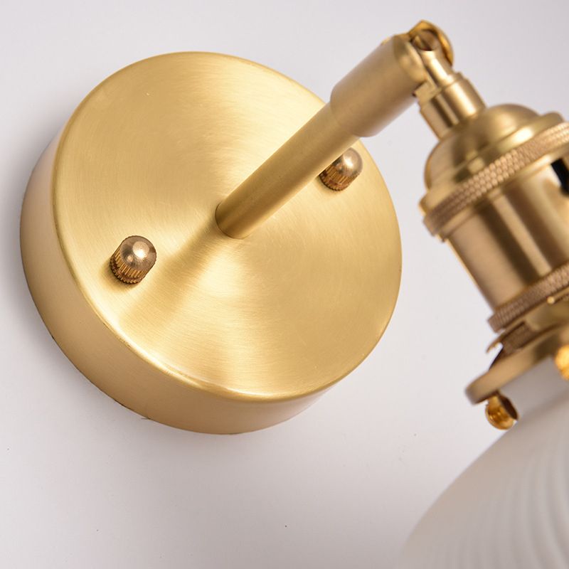 Arisha Vintage Column Ceramic Vanity Light, White, Bedroom - Neutralighting