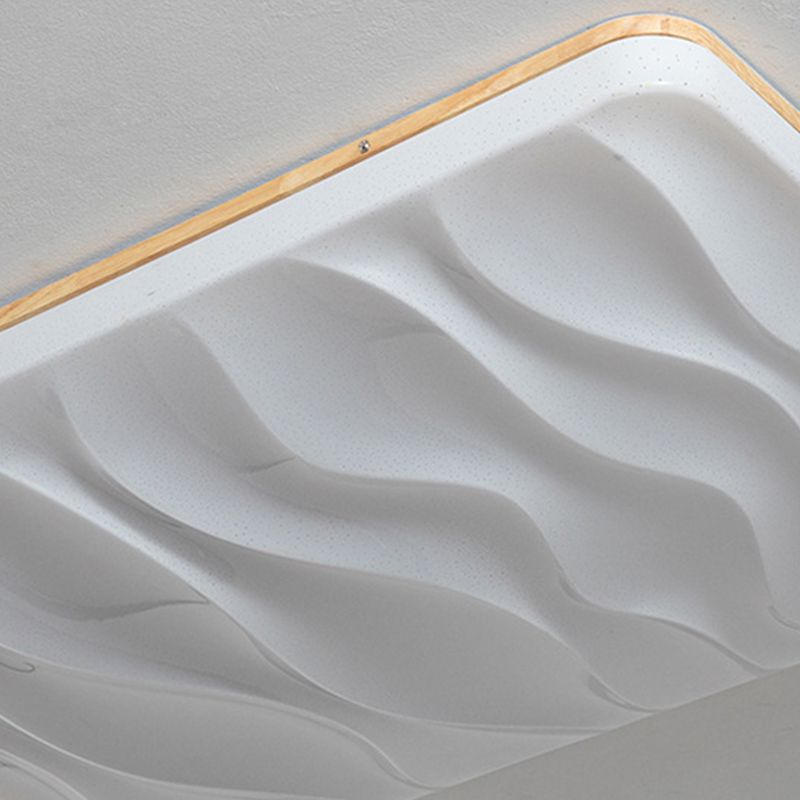 Muto LED Geometric Flush Mount Ceiling Light, White - Neutralighting