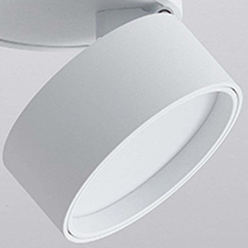 Arisha Flush Mount Ceiling Light Cylindrical Modern, Metal, Black/White, Hallway - Neutralighting