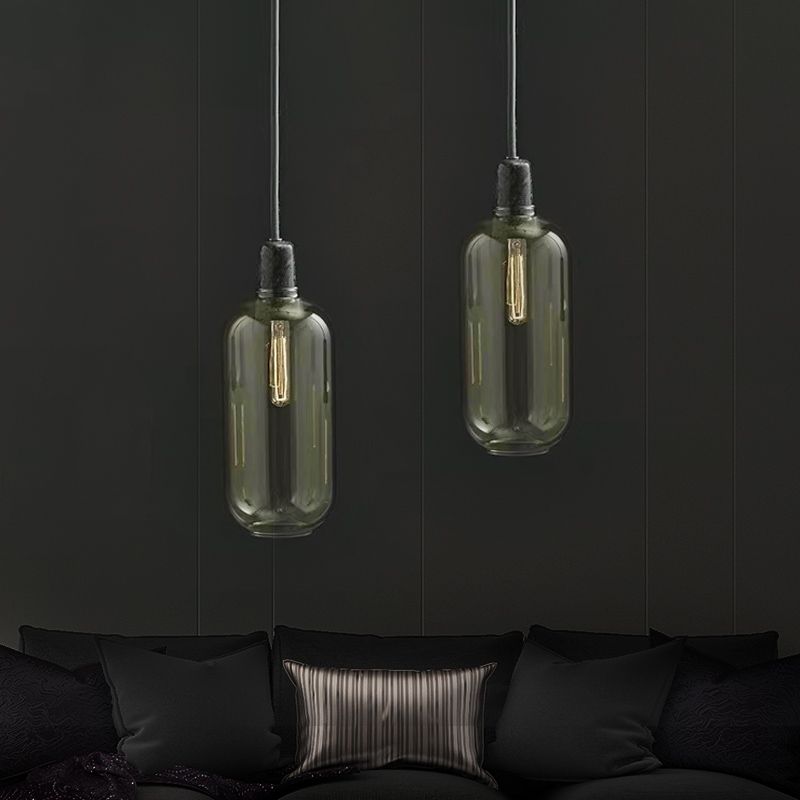 Valentina Designer Cylinder Pendant Light, Marble & Glass - Neutralighting