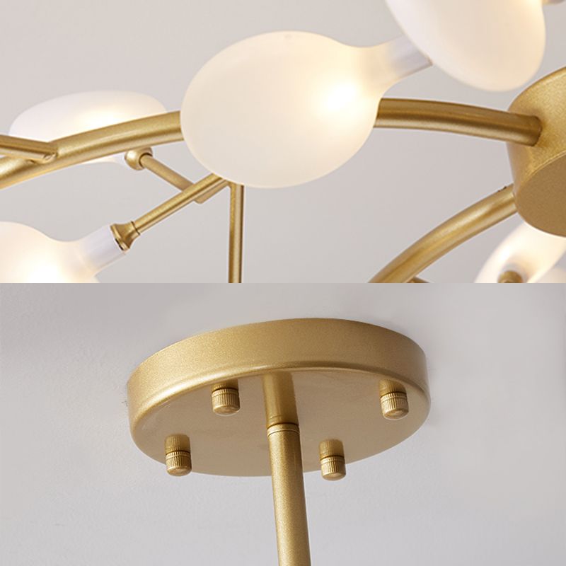 Olivia Unique Branch Firefly Sputnik Art Deco Chandelier - Neutralighting