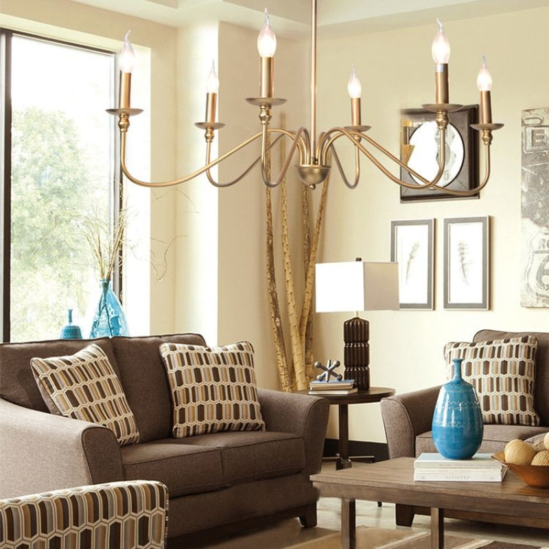 Orix Retro Vintage Candle Metal Chandelier - Neutralighting