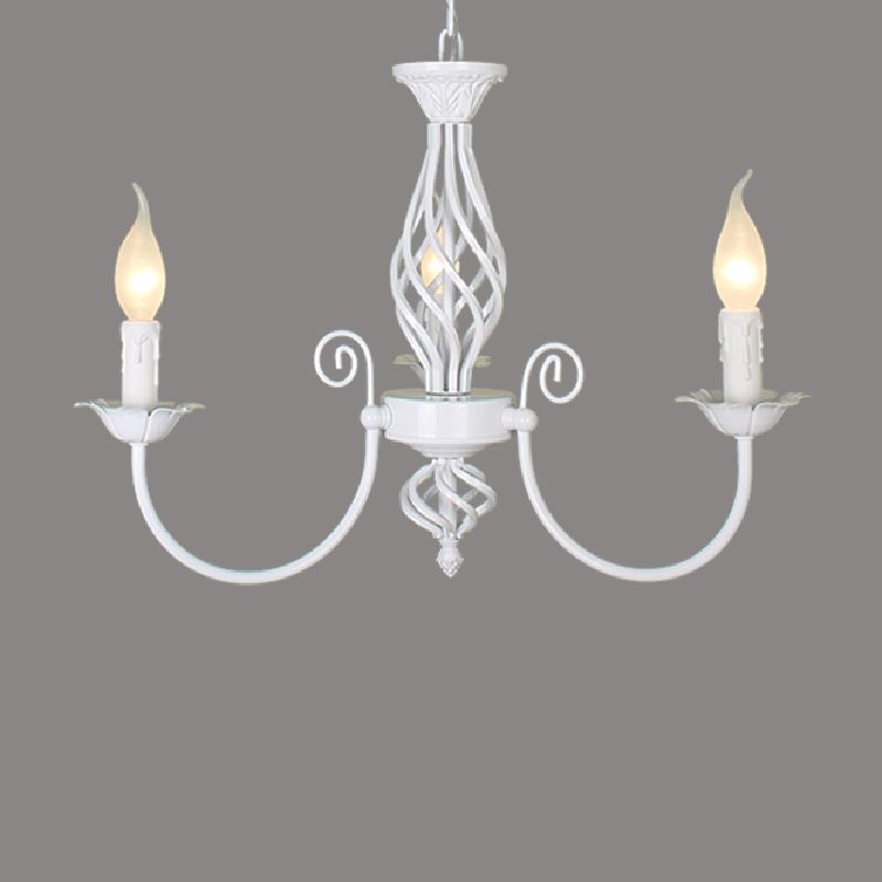 Silva Pendant Light Candle Retro, Metal/Glass, Black/White, Restaurant - Neutralighting