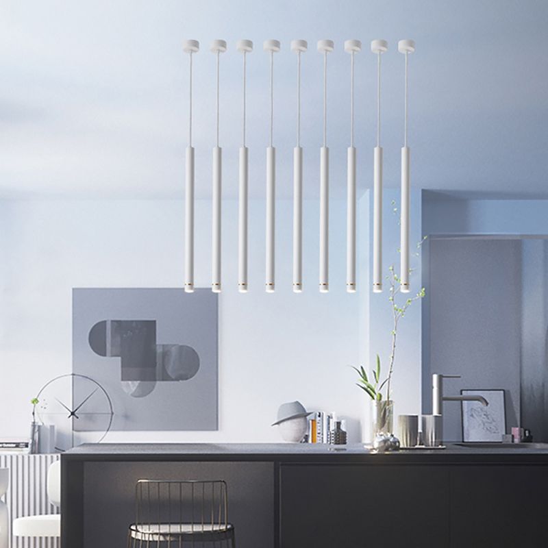 Arisha Linear Minimalist Cylinder Pendant Light - Neutralighting