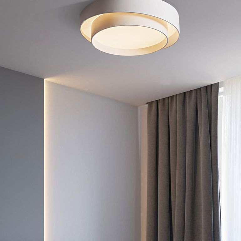 Arux Nordic Art Deco Circular Flush Mount Ceiling Light - Neutralighting