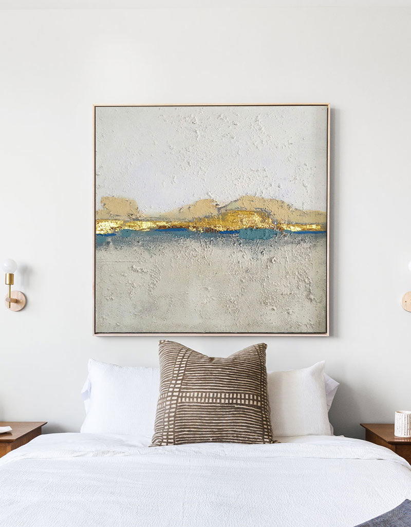 Gold Landscape Abstract Art ABLS04 - Neutralighting