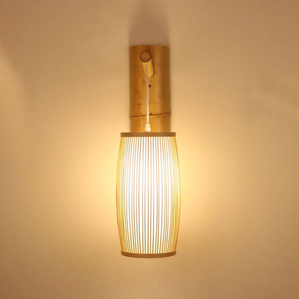Ritta Wall Lamp Rustic, Muto Rattan Weaving LED, Hallway Wall Sconce - Neutralighting