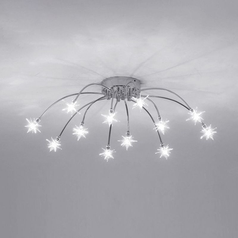 Arisha Art Deco Starry Flush Mount Ceiling Light - Neutralighting
