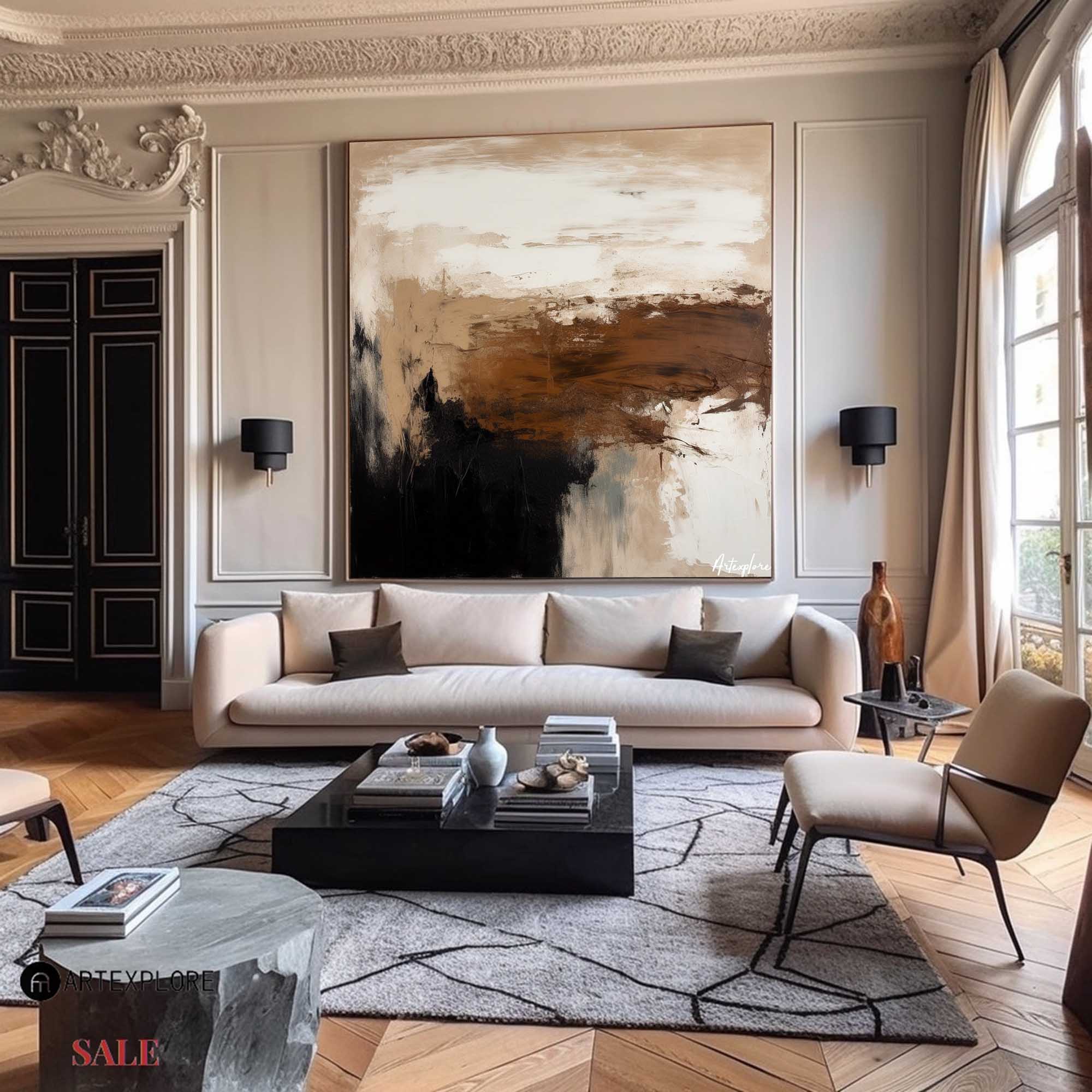 Modern Abstract Painting ABAS135 - Neutralighting
