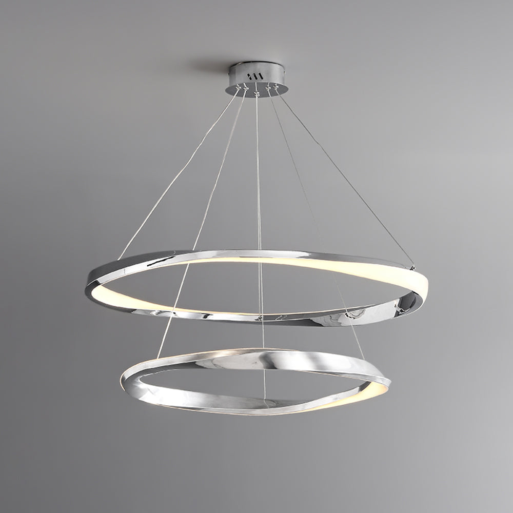 Arisha Minimalist Ring Spiral Shape Pendant Light,Gold - Neutralighting