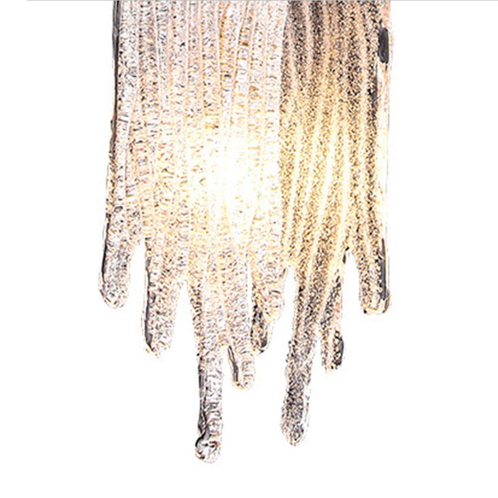 Kristy Modern Flowing Jelly Pendant Light, Gold, Crystal/Brass - Neutralighting