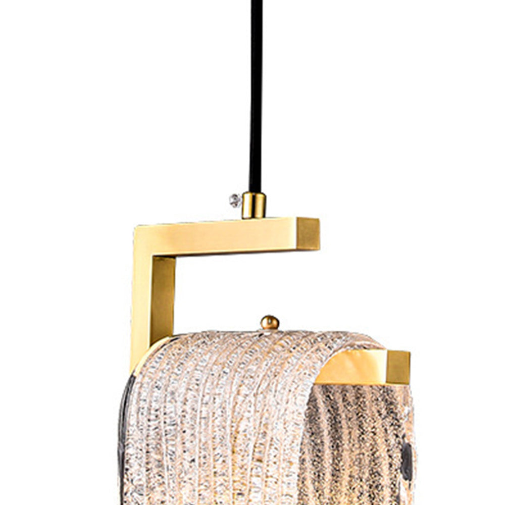 Kristy Modern Flowing Jelly Pendant Light, Gold, Crystal/Brass - Neutralighting