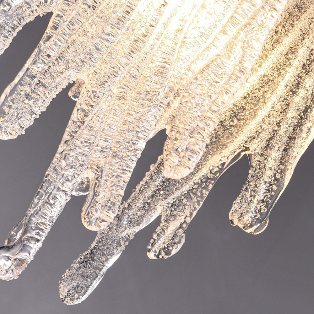 Kristy Modern Flowing Jelly Pendant Light, Gold, Crystal/Brass - Neutralighting