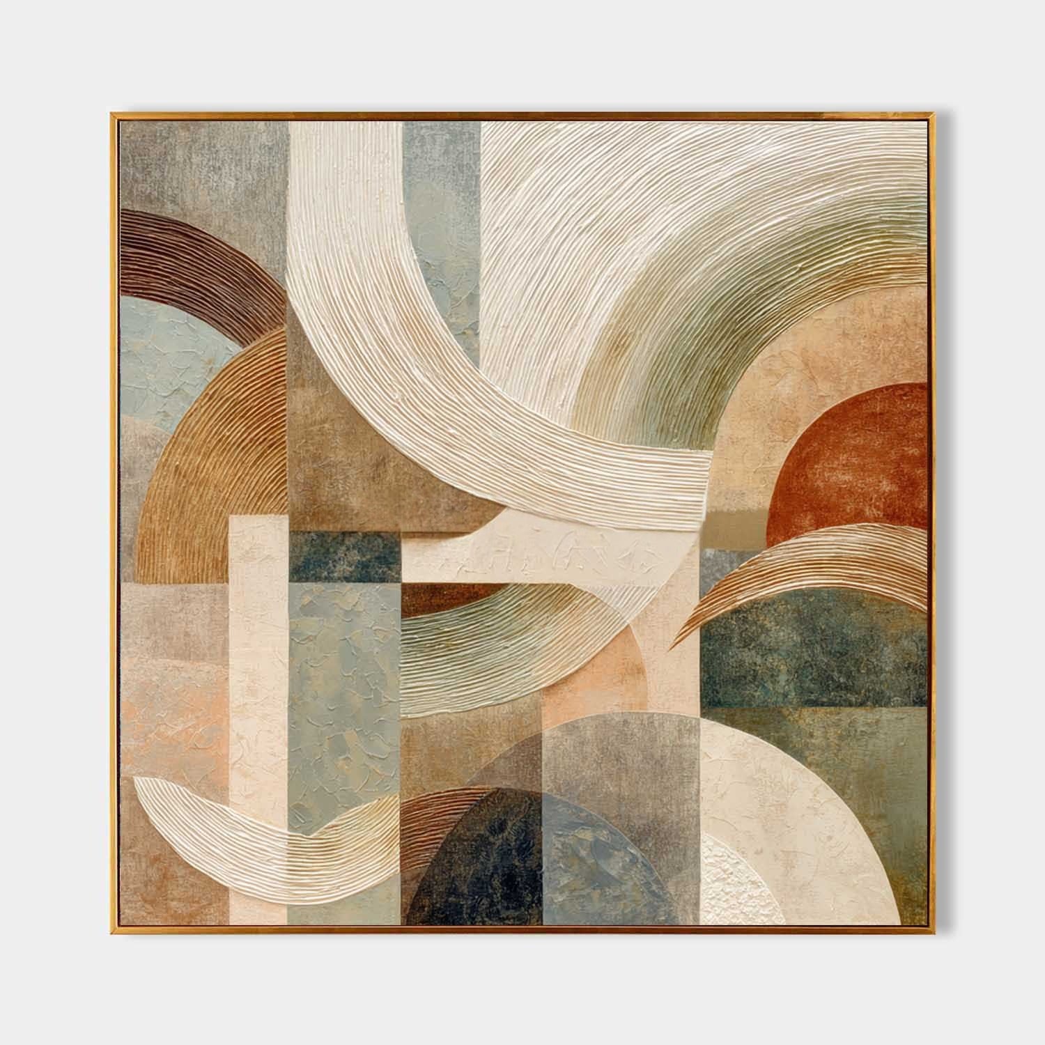 Wall Art Semicircle Geometric Abstract
