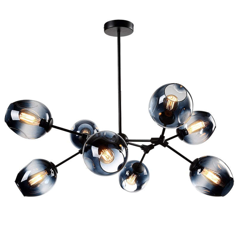 Valentina Modern Bubble Metal Pendant Light, Black/Gold - Neutralighting