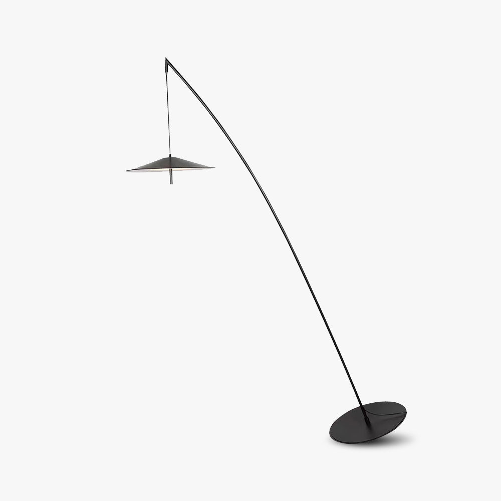Salgado Frisbee Fishing Rod Floor Lamp, Living Room - Neutralighting