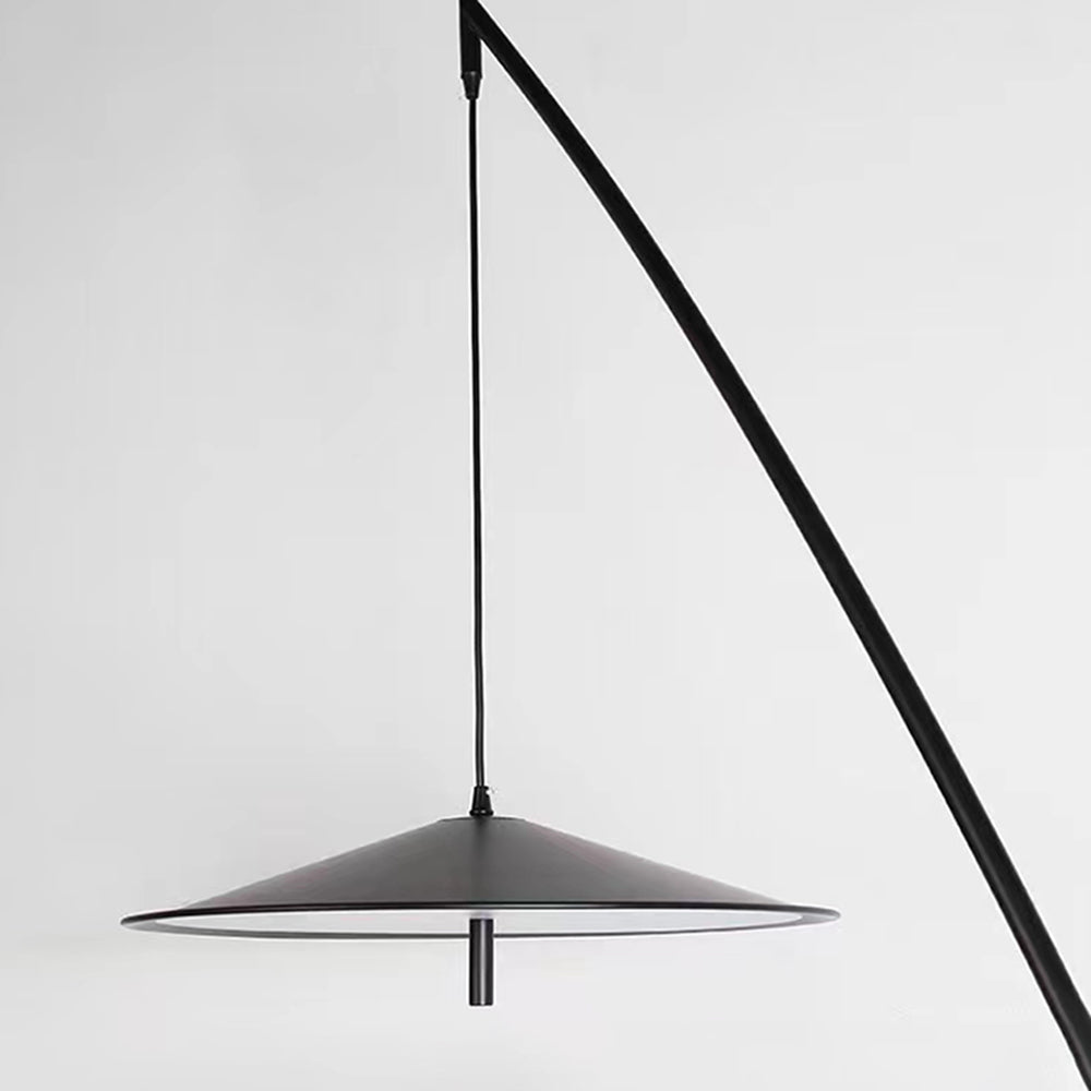 Salgado Frisbee Fishing Rod Floor Lamp, Living Room - Neutralighting