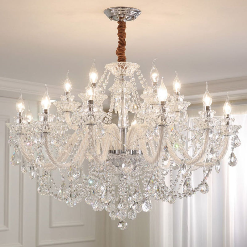 Silva Chandelier French Crystal Living Room Dining Room - Neutralighting